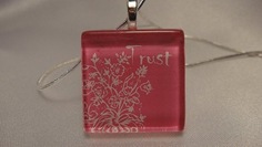 Trust Pendant with silver chain
